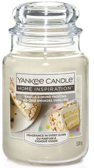 YANKEE CANDLE Yankee Candle Home Inspiration fragranza Vanilla Almond Frosting (crema alla vaniglia e mandrola) candela grande
